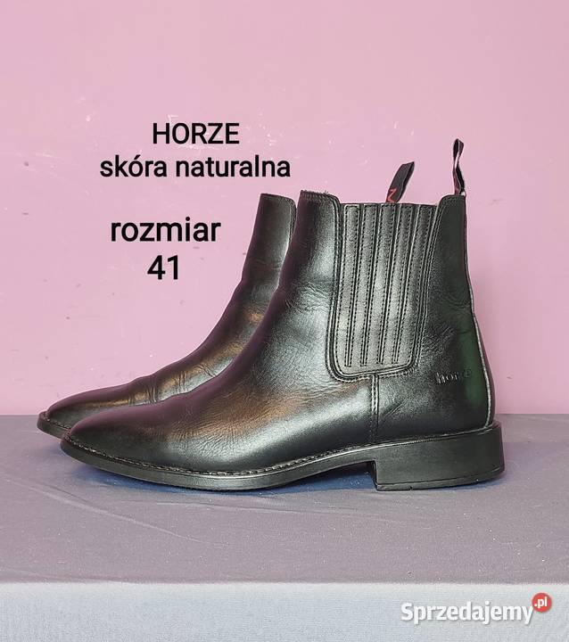 Sztyblety jeździeckie Horze skóra naturalna Jasień