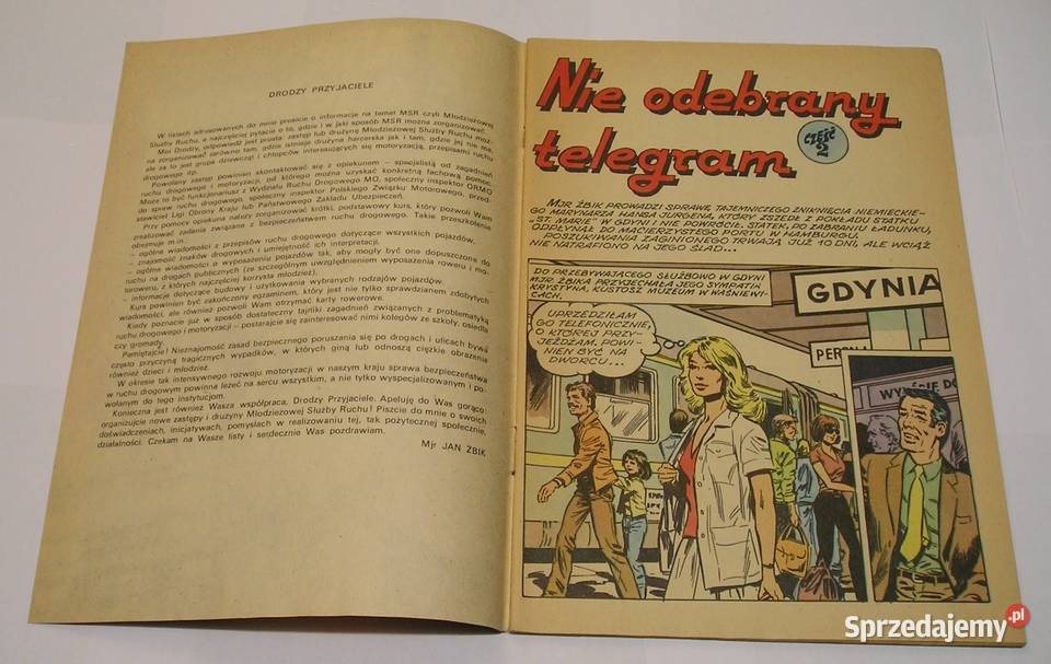 KAPITAN ŻBIK NIE ODEBRANY TELEGRAM 1981 Łódź sprzedam
