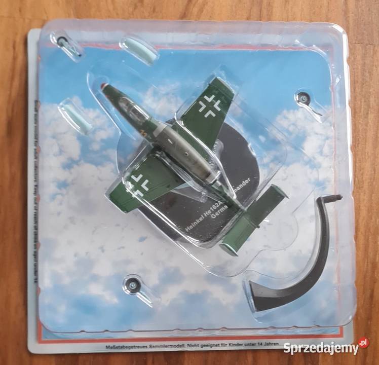 HEINKEL He162A2 Volksjger IIIJG1 LECK 1945 Atlas Modelarstwo sprzedam