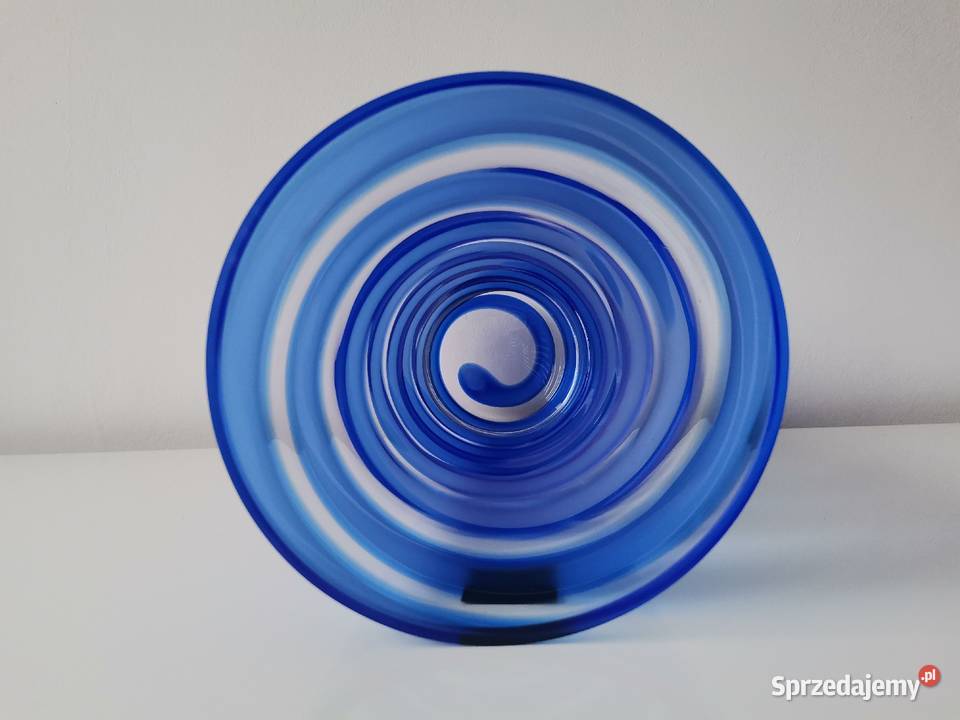 Stary duży ciężki wazon w oplocie Makora Krosno Katowice