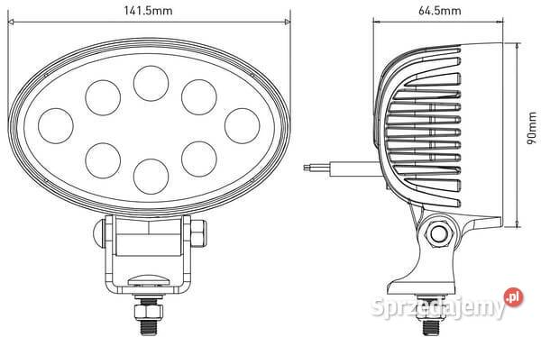 Lampa robocza LED owalna 24W 2240 lm 1030V małopolskie Kamionna