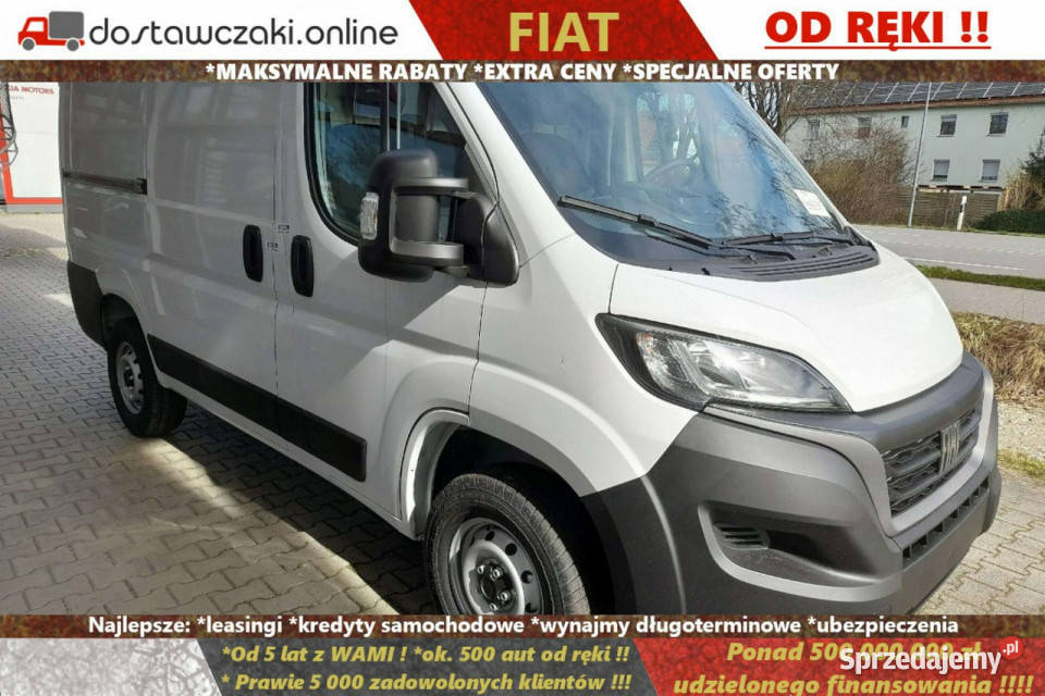 Fiat Ducato L2H1 2.2 140KM, 3 miejsca, czujniki, tempomat, ostatni od ręki…