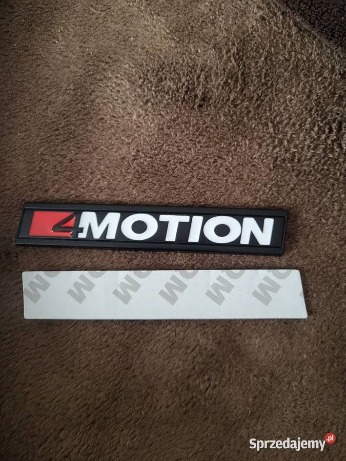 Emblemat 4MOTION VW BLACK Nowy Aluminiowy Emblematy
