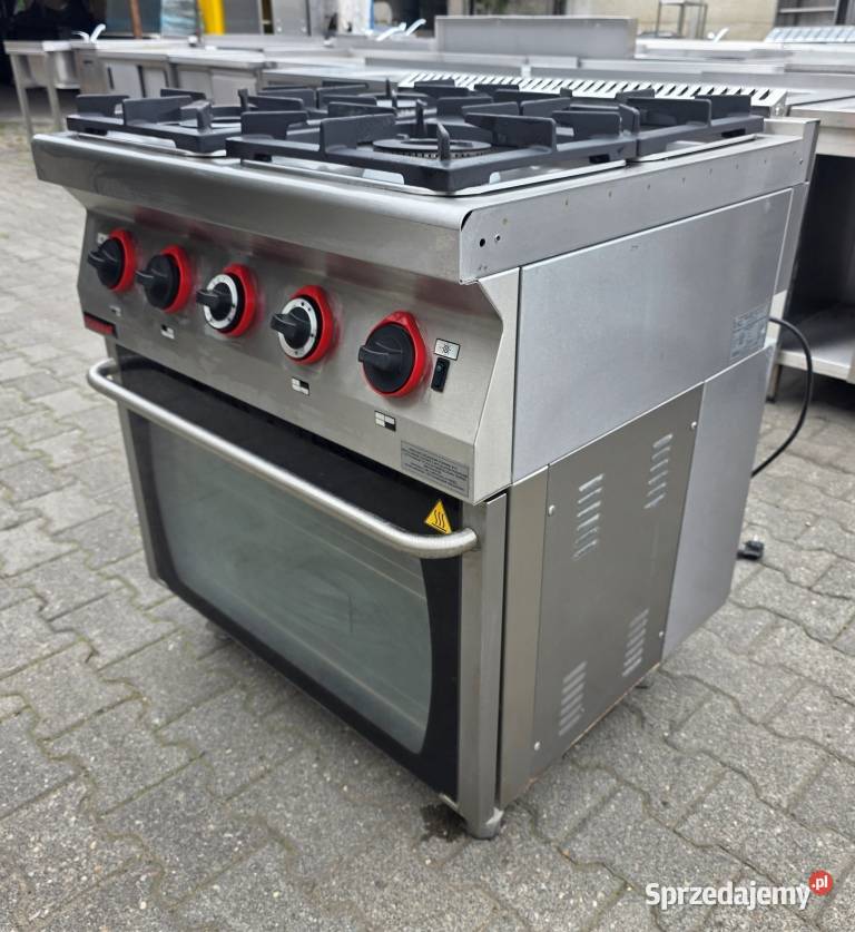 Kuchnia Gaz 4 Pal Piekarnik Gaz KROMET M1889 N Gastronomia Nowe Skalmierzyce
