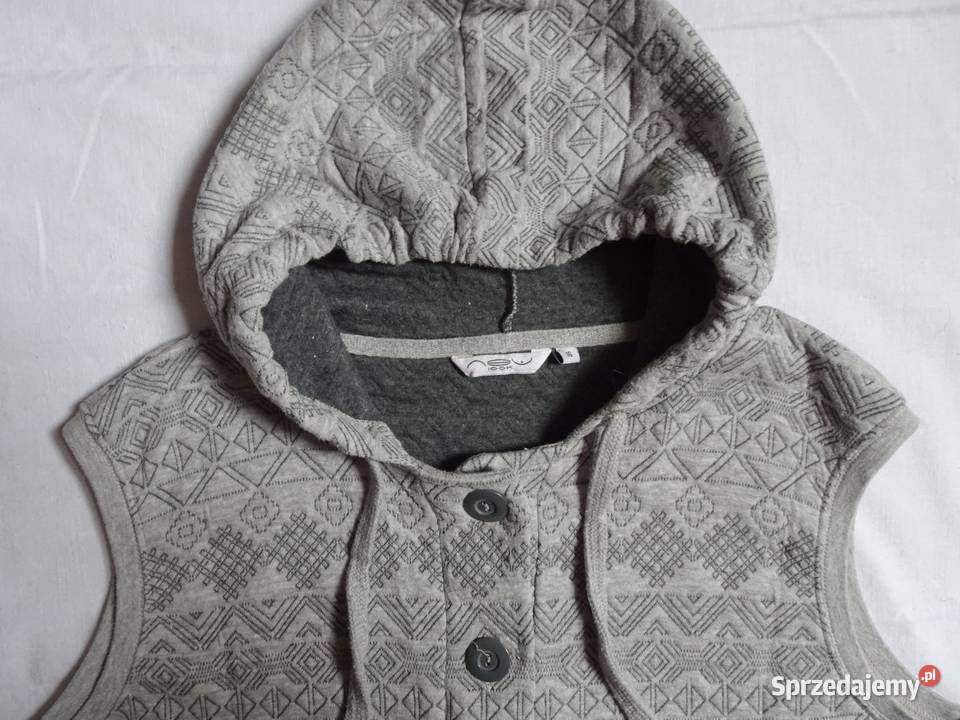 Look Bluza Kamizelka Szara Wzorek Ciepła 42 44 Nowy Sącz