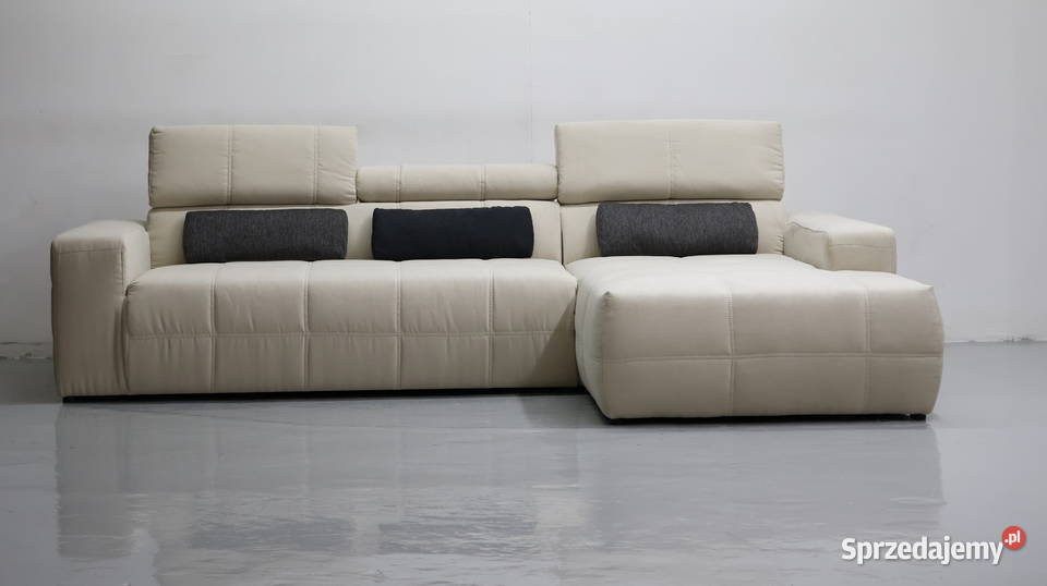 TCB DESIGN narożnik regulowane zagłówki sofa 285cm wielkopolskie