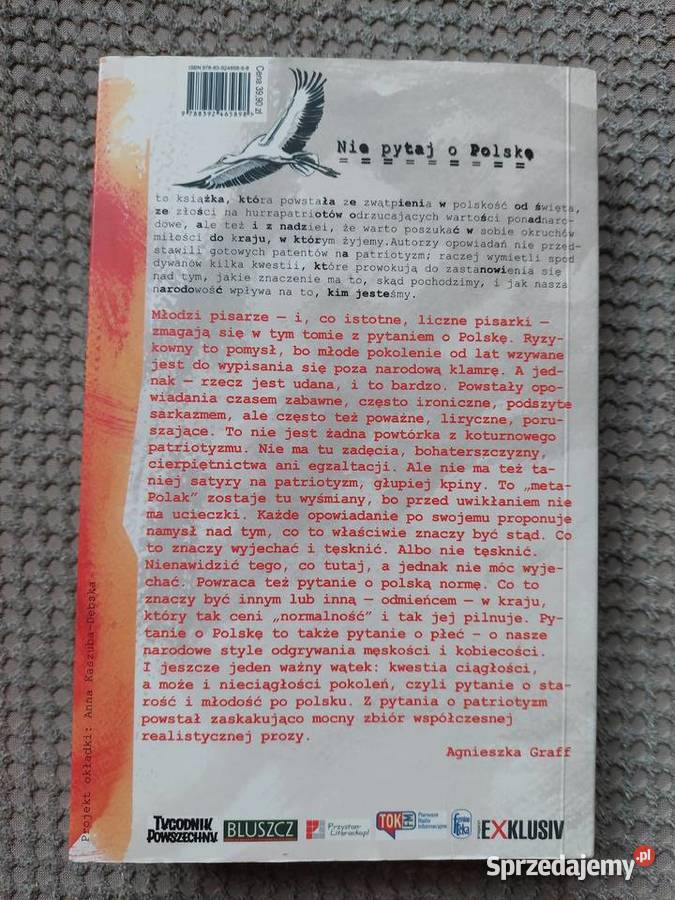 zbiór opowiadań Nie pytaj o Polskę Proza i poezja Kraków sprzedam