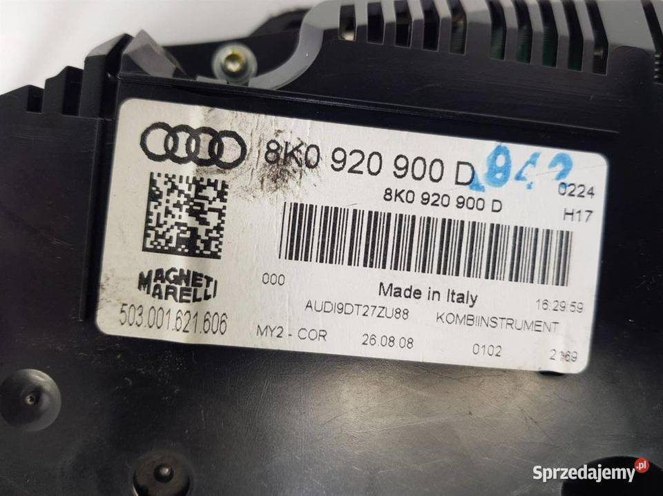 LICZNIK ZEGAR AUDI A4 B8 8K0920900D Lipno sprzedam