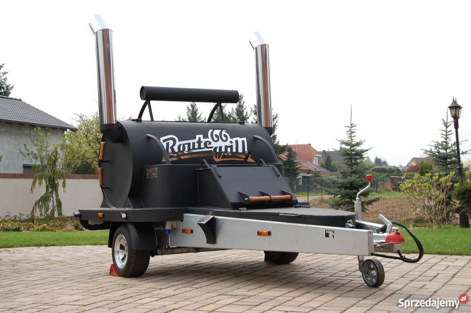 Przyczepa gastronomiczna Bizon grill BBQ Route66 1 Przyczepy i naczepy Golęczewo sprzedam