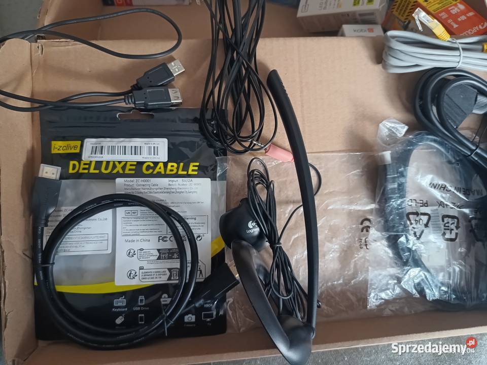 Kable HDMI Eurozłącza mikrofon i inne Wronki sprzedam