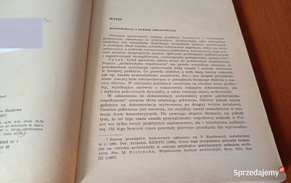 Problemy archiwistyki współczesnej Czesław Gdańsk
