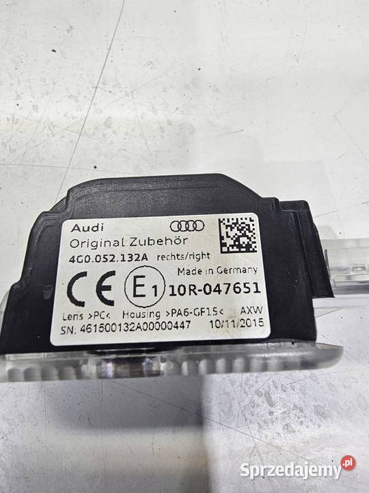 LAMPKA PROJEKTOR LOGO DRZWI AUDI A6 A7 A8 Oświetlenie kabiny śląskie Przystajń