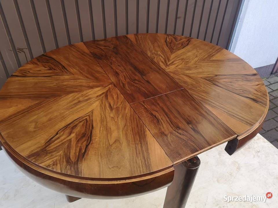 Stół ArtDeco Beczka Orzech Unikat Antyk Stary Swarzędz sprzedam