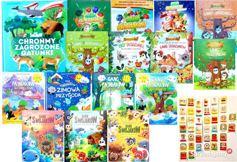 Gang Biedroniaków Zestaw 40 naklejek Biała Podlaska