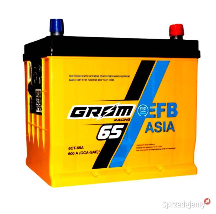 Akumulator 65Ah 600A Japan Grom Racing EFB PRAWY osobowe Starogard Gdański sprzedam