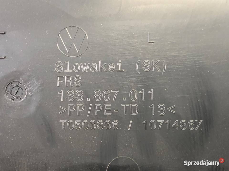 BOCZEK DRZWI LEWY PRZÓD SKODA CITIGO Hatchback osobowe