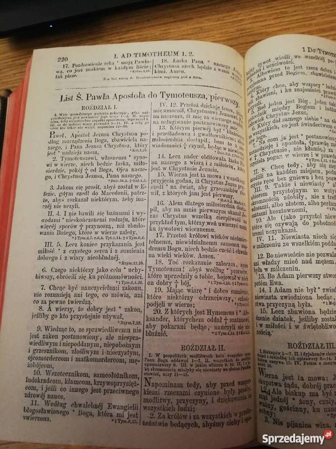 Oryginalna Biblia Święta z 1949 r Antykwariat Bydgoszcz