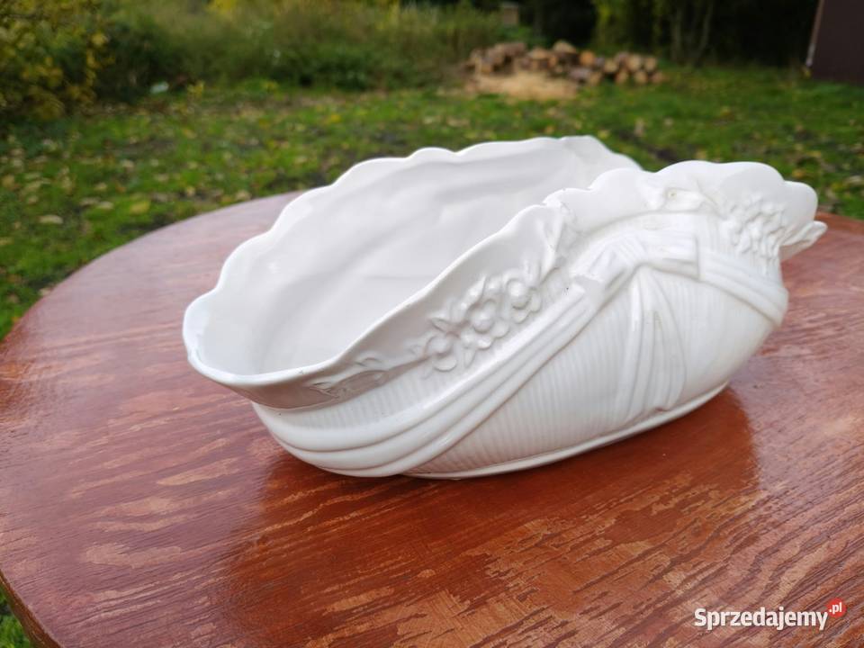 Vintage doniczka osłonka ceramiczna w kształcie Wrocław sprzedam