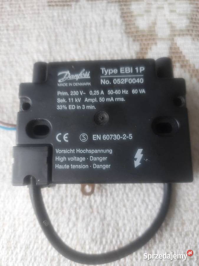 DANFOSS EBI1P 052F0040 TRANSFORMATOR ZAPŁONOWY Nowy Sącz