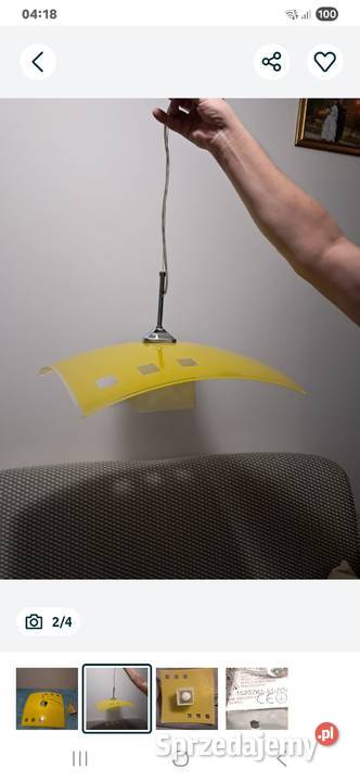 Kaja Żyrandol szkło Ełk