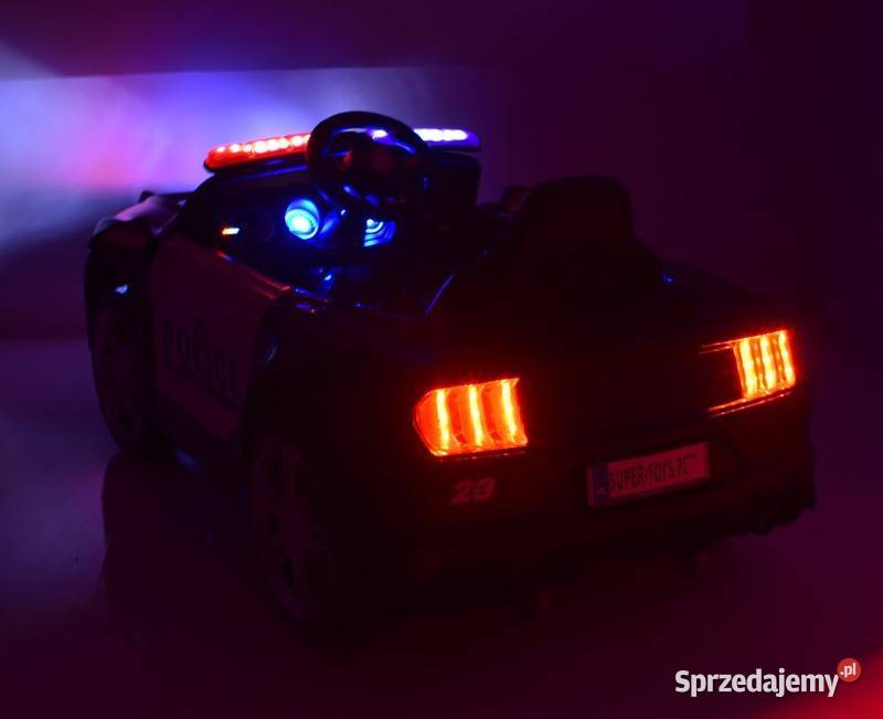 Autko na akumulator AUTO POLICJA MUSTANG dzieci Pojazdy elektryczne i spalinowe Myszków