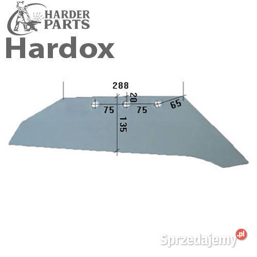 Lemiesz 300hektarów HARDOX SS1180P części do Suwałki