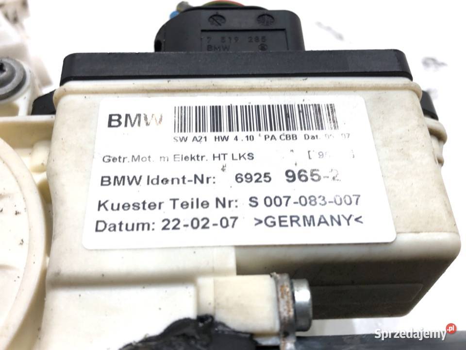 PODNOŚNIK SZYBY LEWY TYŁ BMW E83 6925965 SUV