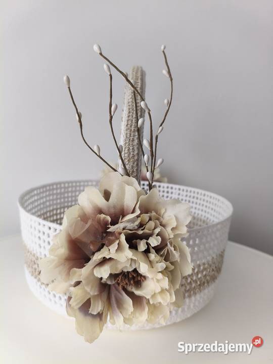 Koszyk Wielkanocny szydelkowy średnica 27 Ropczyce