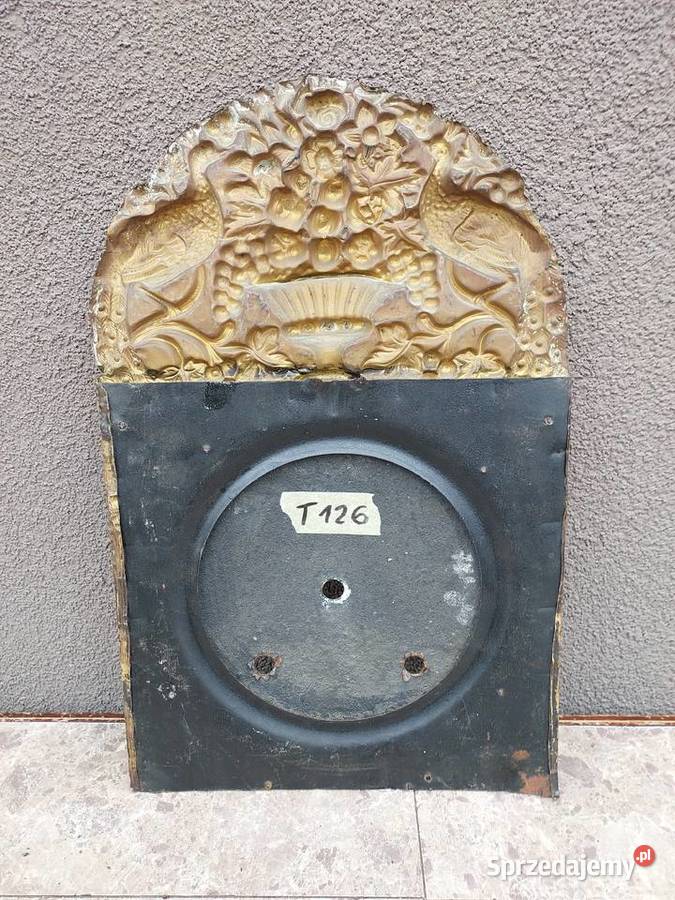 T126 Tarcza starego zegara comtoise otwory Tczew