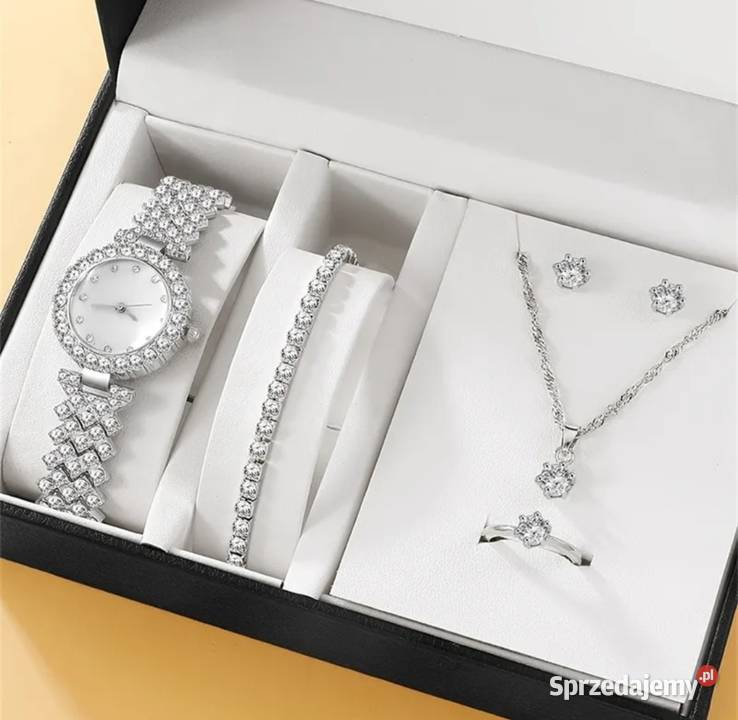 Komplet biżuterii damskiej zegarek naszyjnik Pozostałe opolskie
