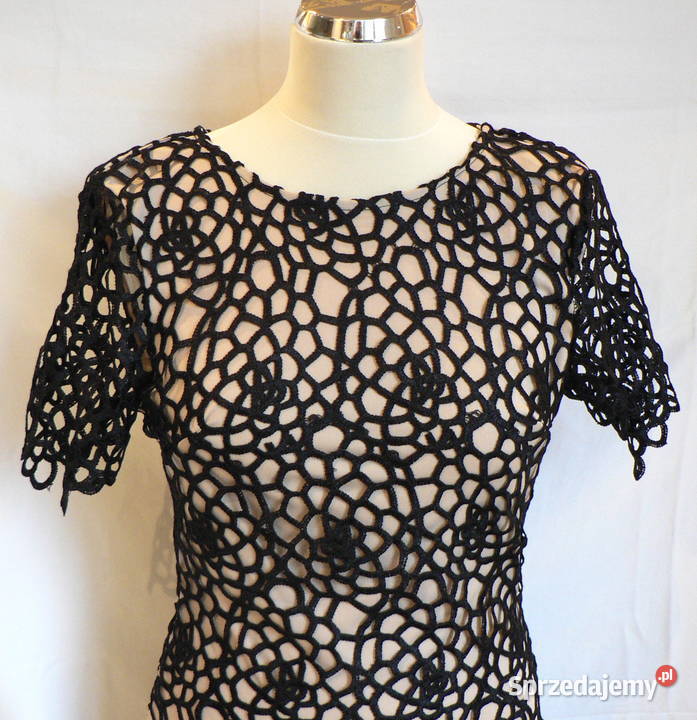 QUIZ cudna koktajlowa sukienka sexi siatka36 łódzkie