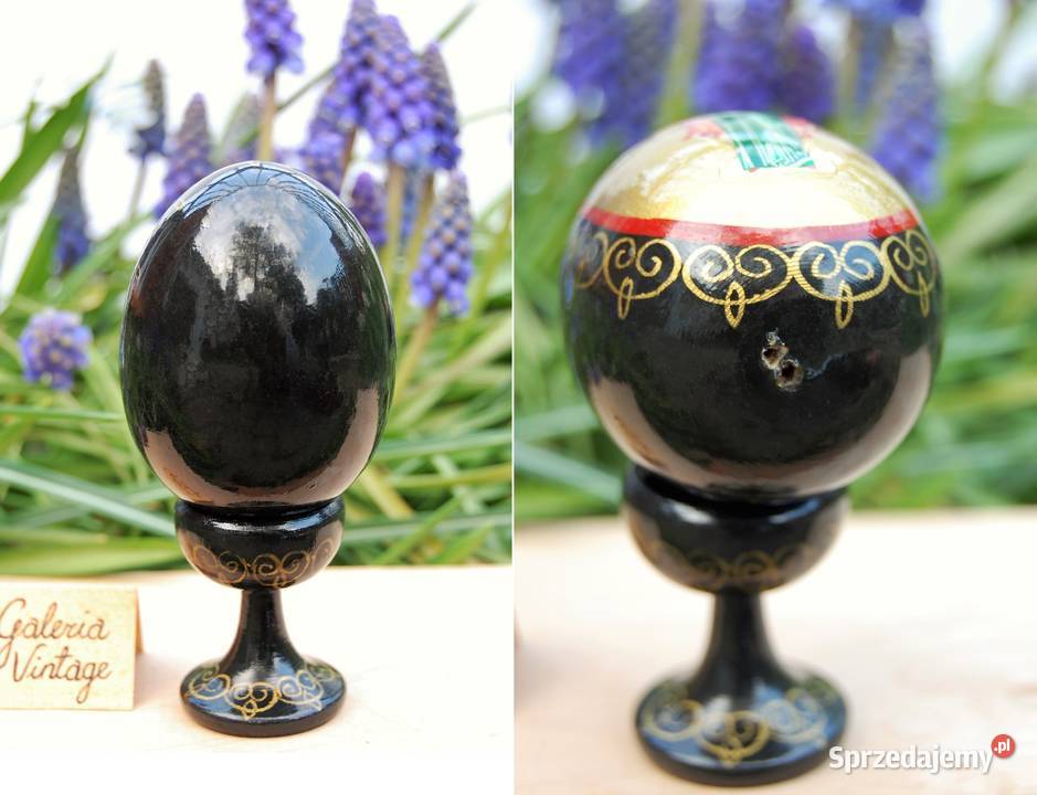 Drewniana pisanka na nóżce Rosja ikona Matka lubelskie Lublin sprzedam