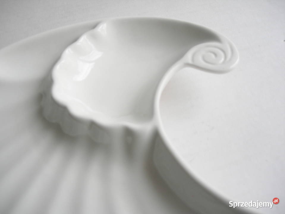 półmisek w kształcie muszli retro vintage biały Częstochowa