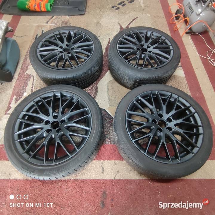Alufelgi 4G9601025K AUDI 85 x 19H2 ET43 2 opony Miłcz