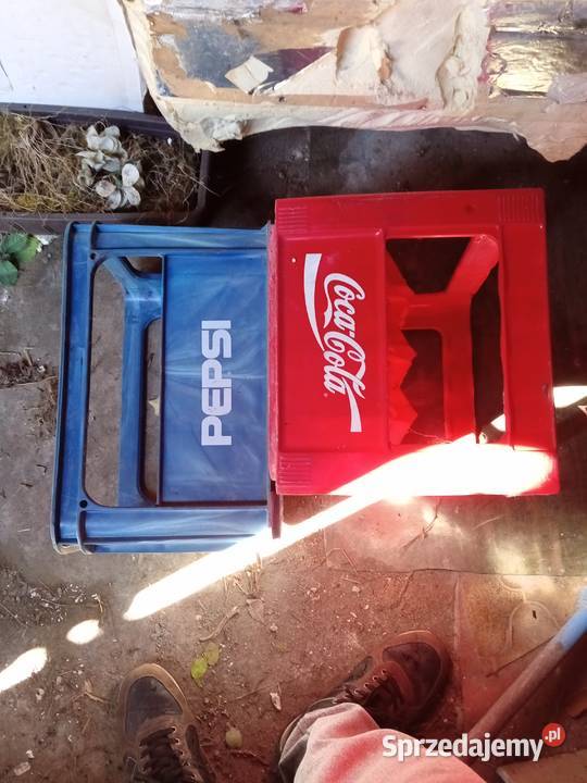 Skrzynki transportery Coca Cola i Pepsi 17 sztuk Miechów