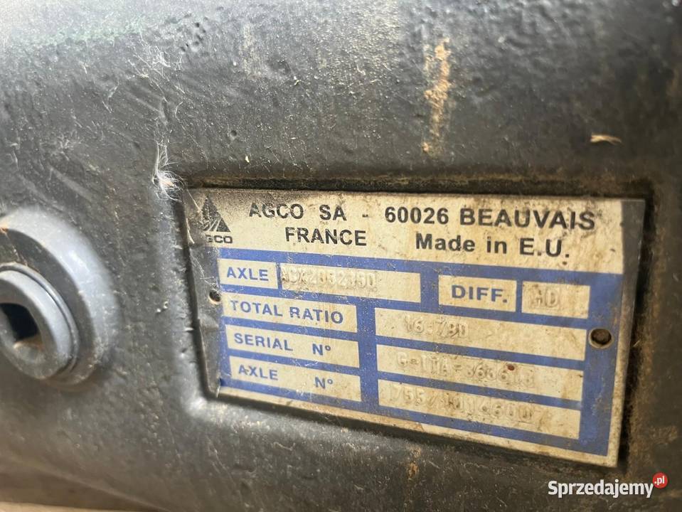 Przedni naped AGCO Valtra Fendt Masseyferguson wielkopolskie Osówka sprzedam