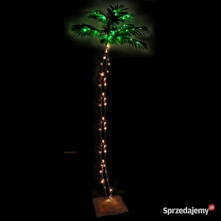 vidaXL Palma z oświetleniem 136 ciepłych białych Warszawa