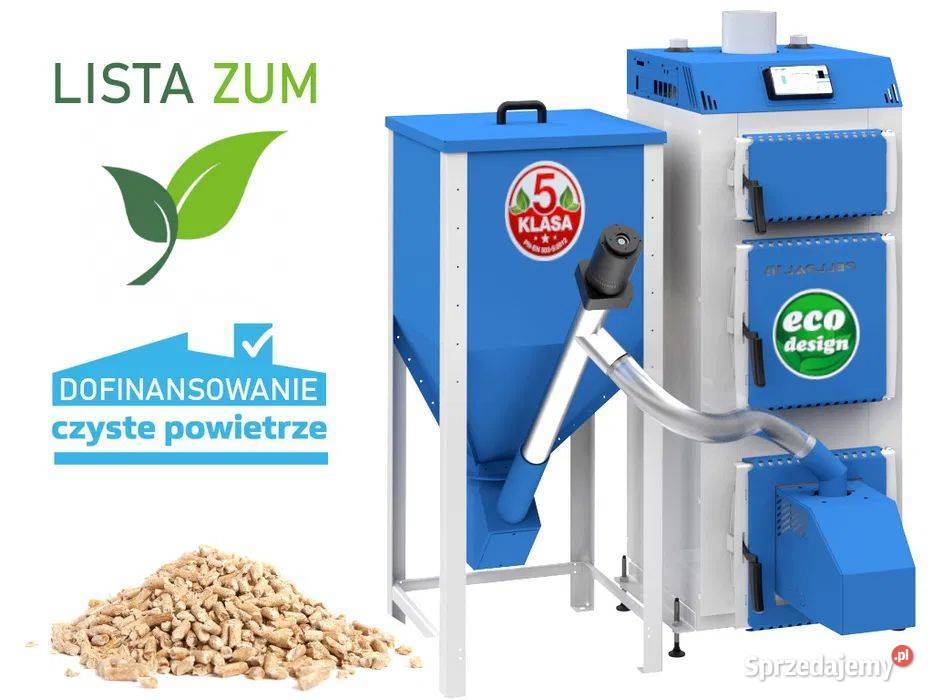 Kocioł piec co 18kW z podajnikiem na pellet sprzedam
