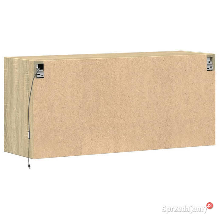 Ścienna szafka TV z LED dąb sonoma 100x31x45 sprzedam