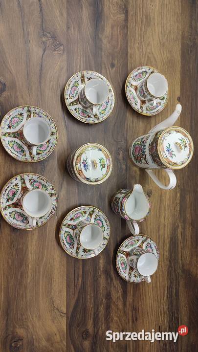 Serwis do kawy porcelana chińska Vintage Filiżanki i spodki Bydgoszcz