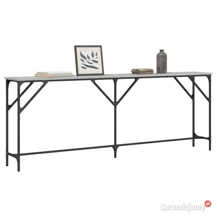 Stolik konsolowy szary dąb sonoma 200x29x75 Warszawa sprzedam