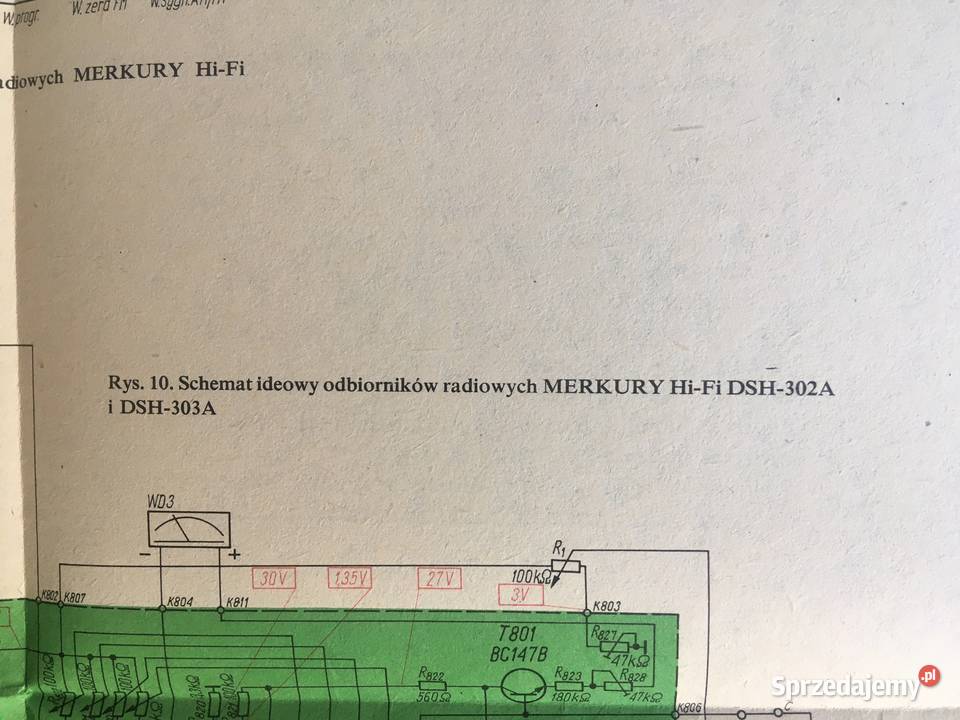 Radio Merkury HiFi DSH 302A303A schematy DTR zachodniopomorskie Kołobrzeg