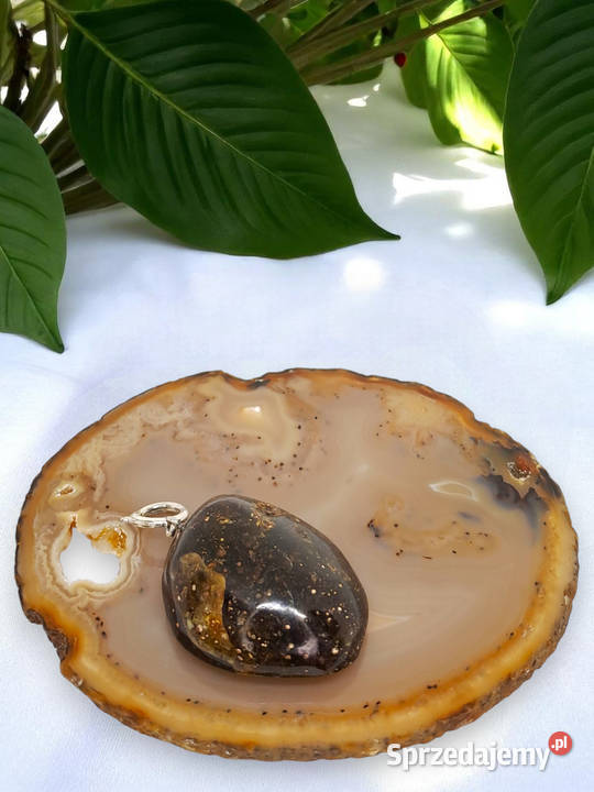 Zawieszka wisiorek z bursztynu BURSZTYN bałtycki Warszawa