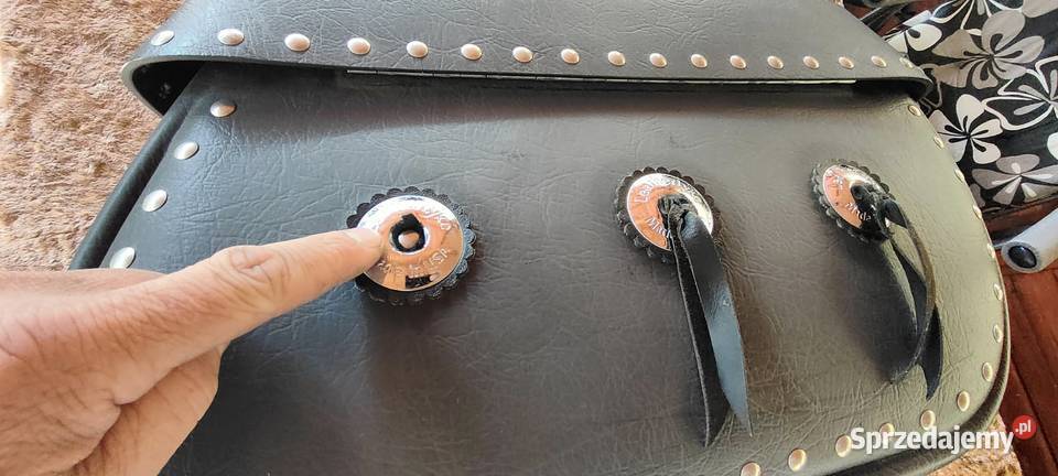 Kufer Sakwa LeatherLyke Harley Davidson prawy śląskie Orzesze