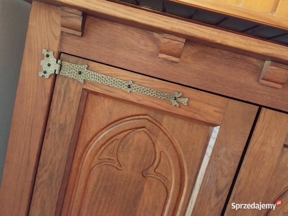 stara drewniana szafa bieliźniarka z okuciami Gorzów Wielkopolski sprzedam