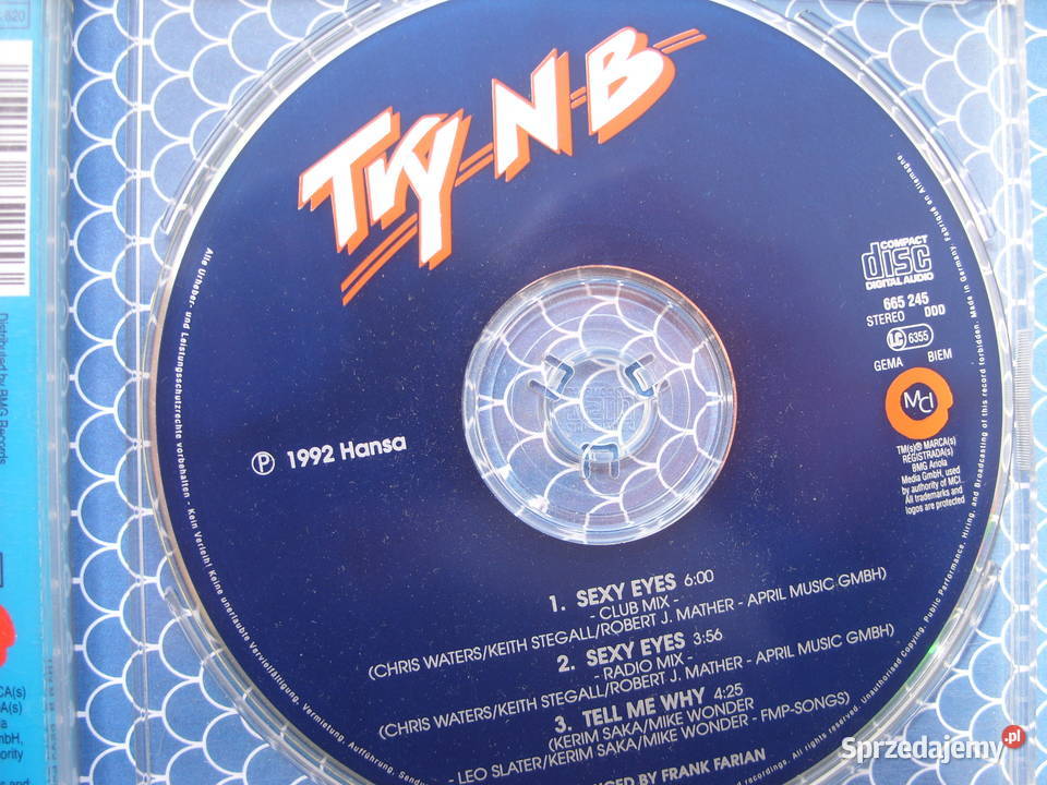 Singiel CD TRY NBSEXY EYES 1992 Wołów