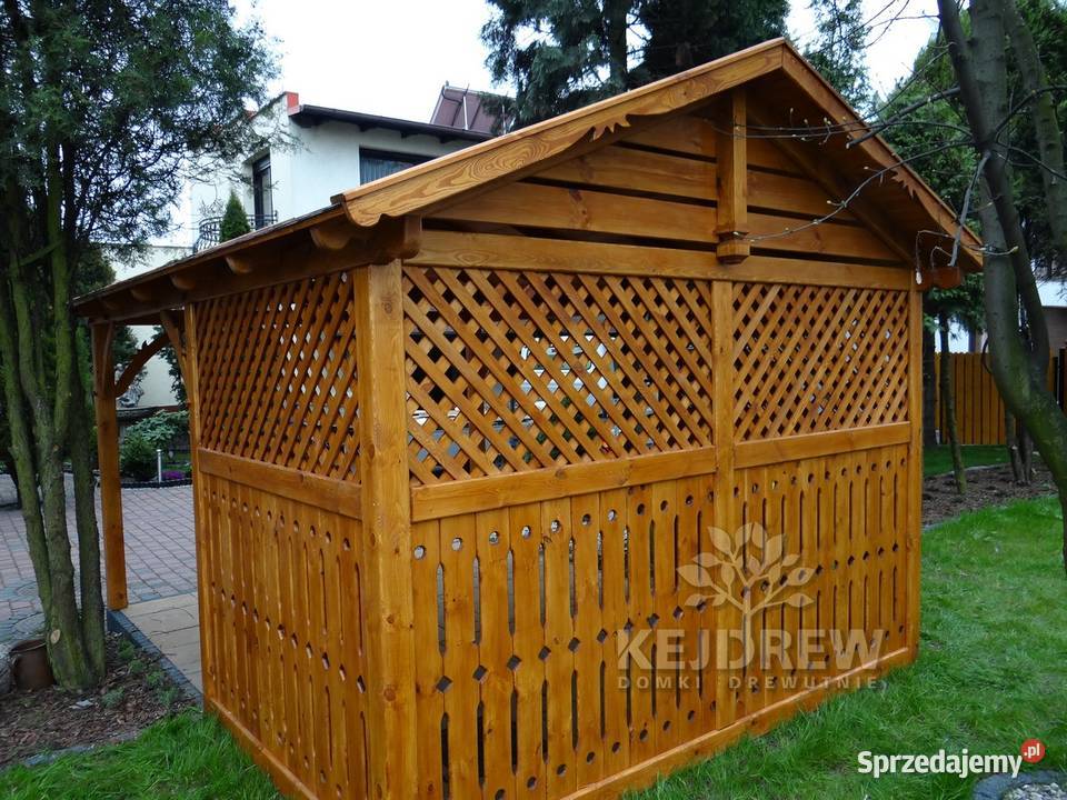 Aktana ozdobna wiata drewniana drewniany garaż śląskie