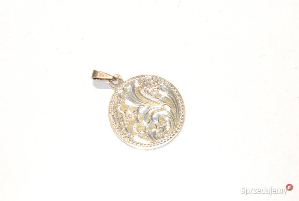 Stary zawieszka wisiorek srebro pozłacany próba Cieszyn
