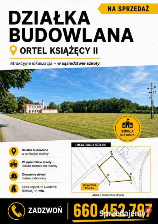 Działka budowlana Ortel Książęcy II działka Ortel Książęcy Drugi