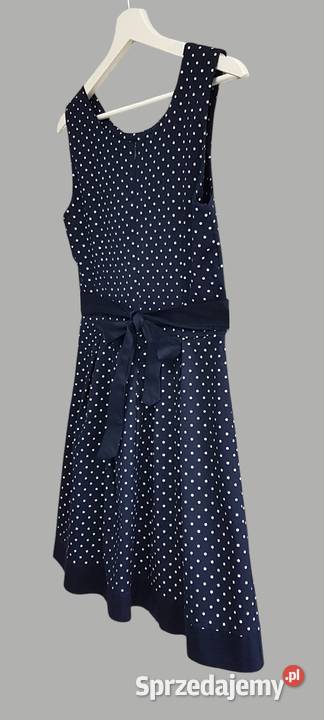 Damska elegancka sukienka granatowa na Chrzanów
